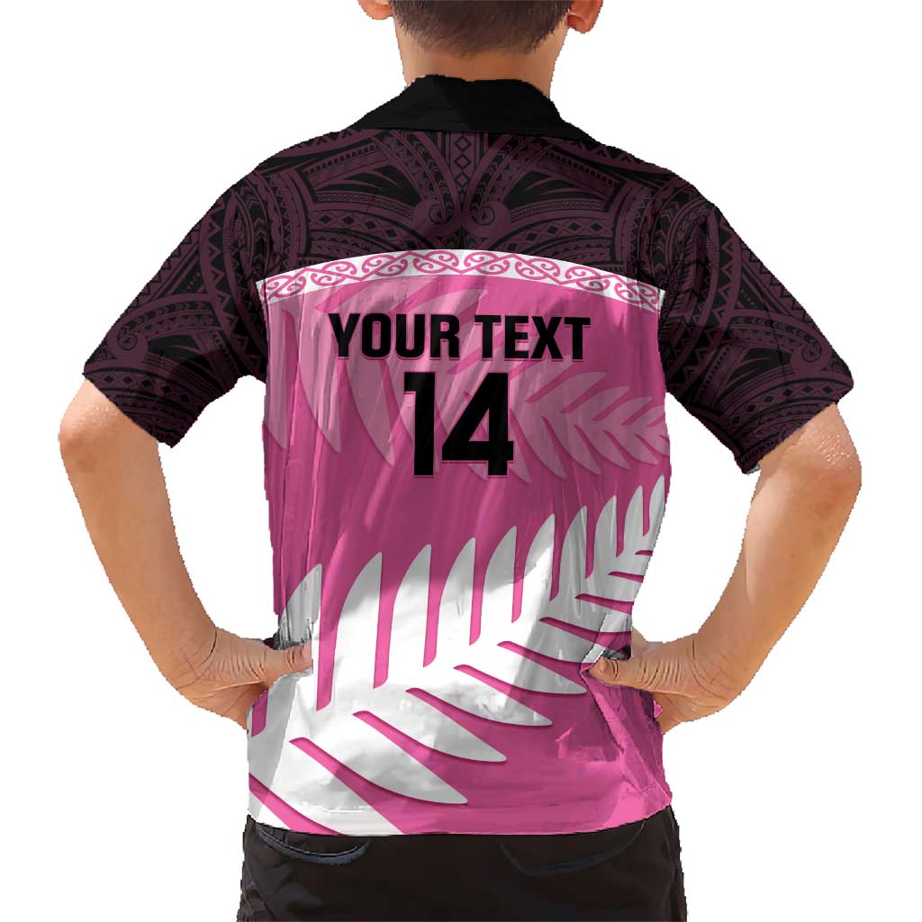 Custom New Zealand Aotearoa Cricket Hawaiian Shirt Go White Silver Fern LT14 - Polynesian Pride