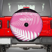 Custom New Zealand Aotearoa Cricket Spare Tire Cover Go White Silver Fern LT14 - Polynesian Pride