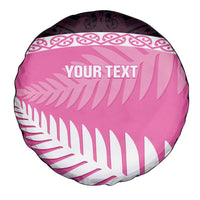 Custom New Zealand Aotearoa Cricket Spare Tire Cover Go White Silver Fern LT14 - Polynesian Pride