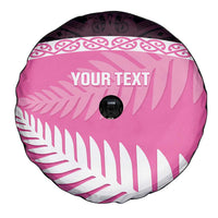 Custom New Zealand Aotearoa Cricket Spare Tire Cover Go White Silver Fern LT14 - Polynesian Pride