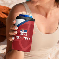 Custom Serbia Volleyball 4 in 1 Can Cooler Tumbler 2025 Go Champions LT14 - Polynesian Pride