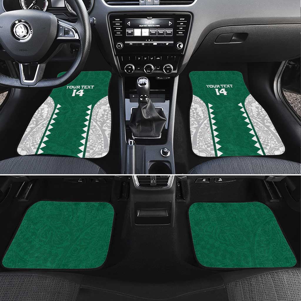 Custom Hawaii Volleyball Car Mats Hawaiian Kakau Pattern