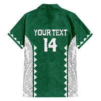 Custom Hawaii Volleyball Family Matching Off Shoulder Maxi Dress and Hawaiian Shirt Hawaiian Kakau Pattern