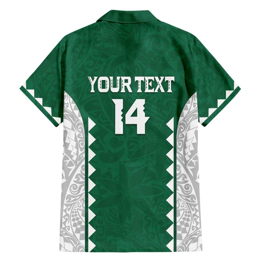 Custom Hawaii Volleyball Family Matching Puletasi and Hawaiian Shirt Hawaiian Kakau Pattern