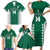 Custom Hawaii Volleyball Family Matching Short Sleeve Bodycon Dress and Hawaiian Shirt Hawaiian Kakau Pattern