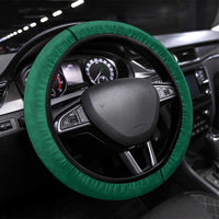 Hawaii Volleyball Steering Wheel Cover Hawaiian Kakau Pattern LT14 Universal Fit Green - Polynesian Pride