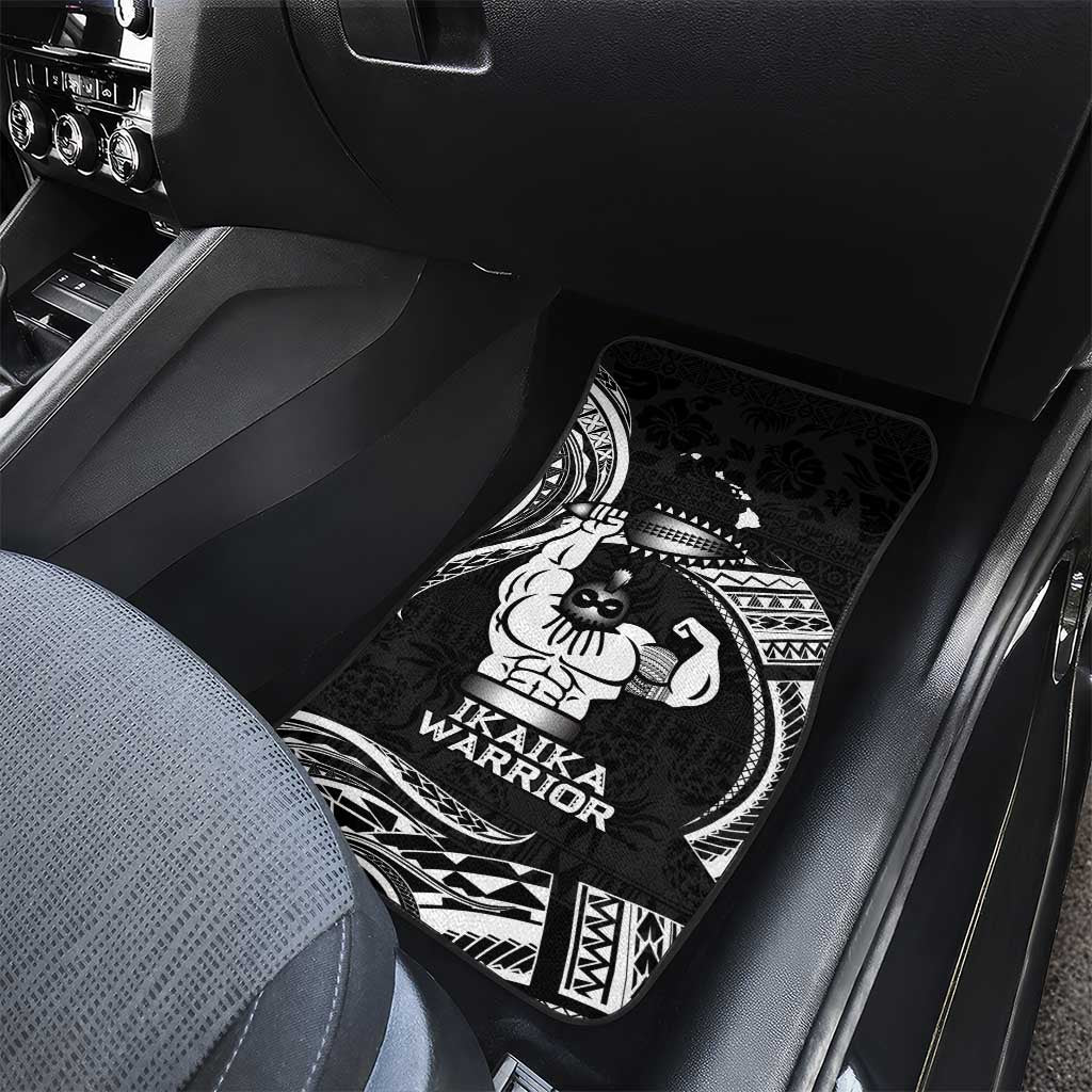 Black Hawaii Ikaika Warrior Car Mats Hawaiian Power