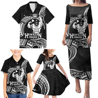 Black Hawaii Ikaika Warrior Family Matching Puletasi and Hawaiian Shirt Hawaiian Power