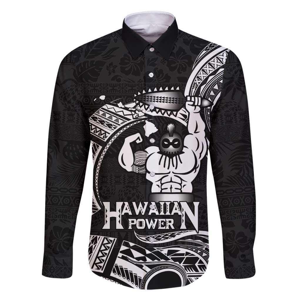 Black Hawaii Ikaika Warrior Family Matching Puletasi and Hawaiian Shirt Hawaiian Power