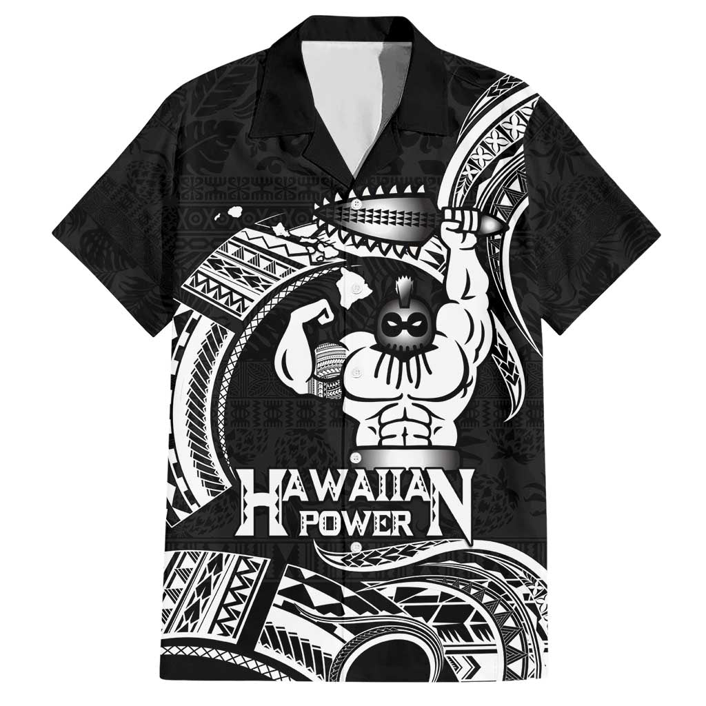 Black Hawaii Ikaika Warrior Hawaiian Shirt Hawaiian Power