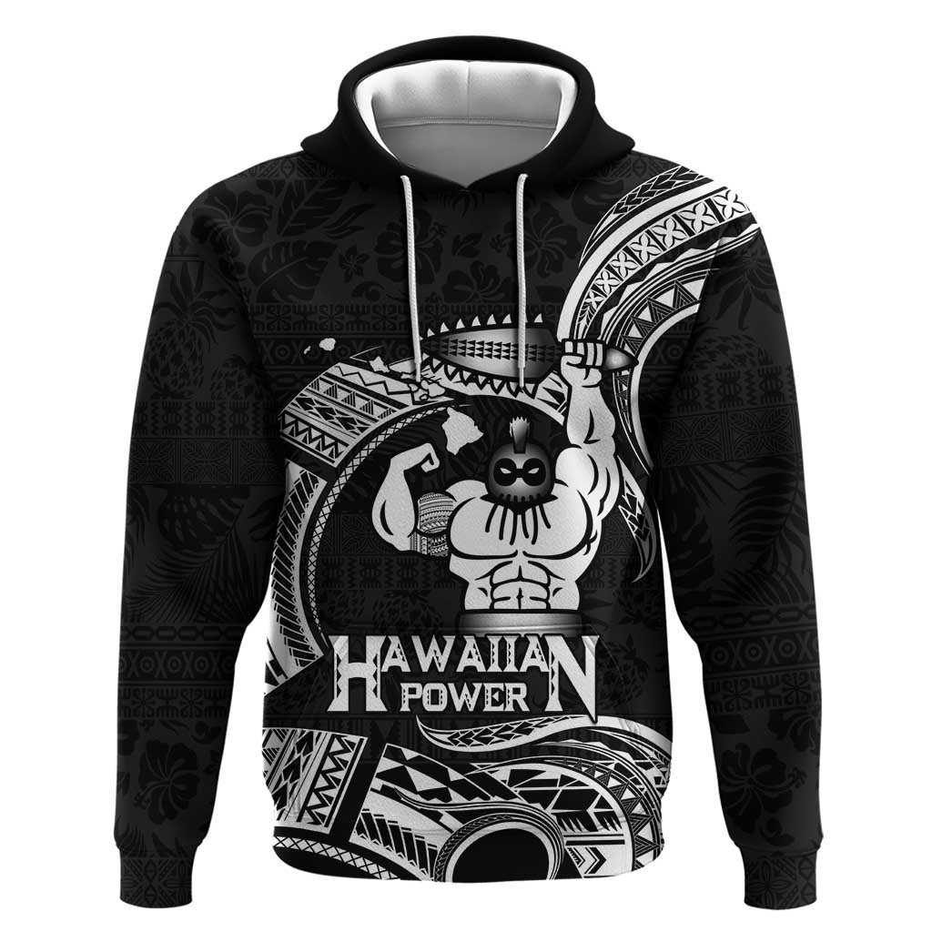 Black Hawaii Ikaika Warrior Hoodie Hawaiian Power