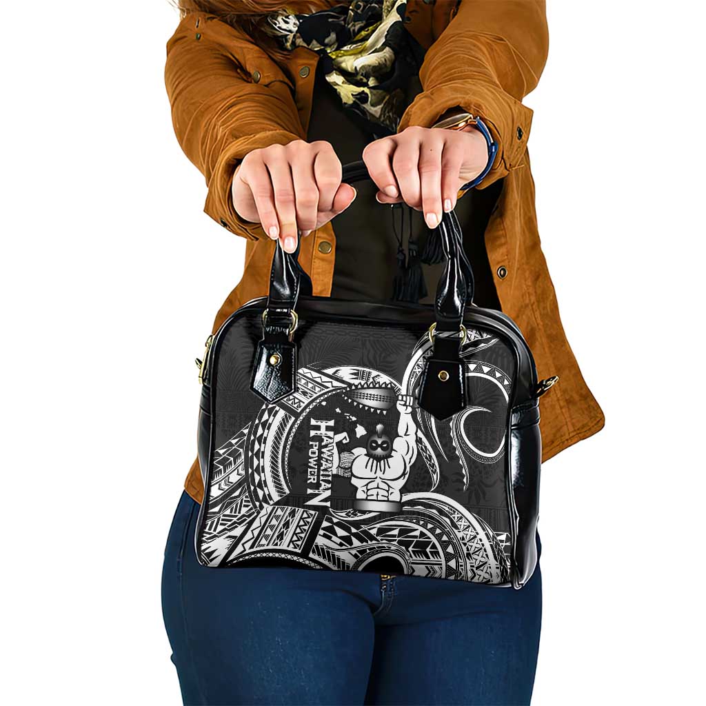 Black Hawaii Ikaika Warrior Shoulder Handbag Hawaiian Power