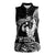 Black Hawaii Ikaika Warrior Women Sleeveless Polo Shirt Hawaiian Power