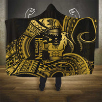 Gold Hawaii Ikaika Warrior Hooded Blanket Hawaiian Power