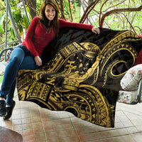 Gold Hawaii Ikaika Warrior Quilt Hawaiian Power