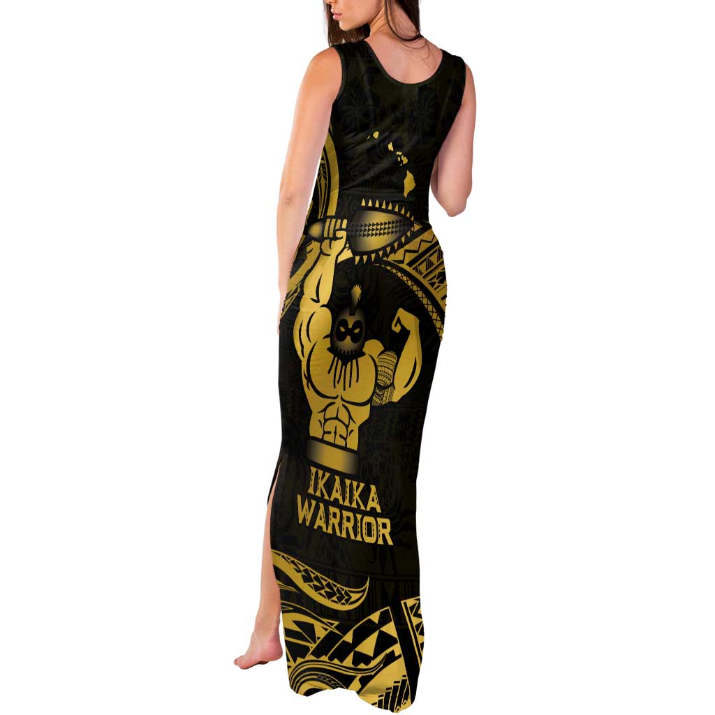 Gold Hawaii Ikaika Warrior Tank Maxi Dress Hawaiian Power