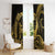 Gold Hawaii Ikaika Warrior Window Curtain Hawaiian Power