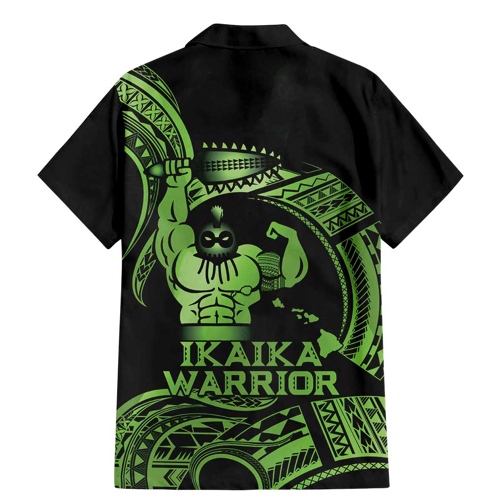 Green Hawaii Ikaika Warrior Family Matching Mermaid Dress and Hawaiian Shirt Hawaiian Power