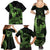 Green Hawaii Ikaika Warrior Family Matching Summer Maxi Dress and Hawaiian Shirt Hawaiian Power