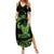 Green Hawaii Ikaika Warrior Family Matching Summer Maxi Dress and Hawaiian Shirt Hawaiian Power