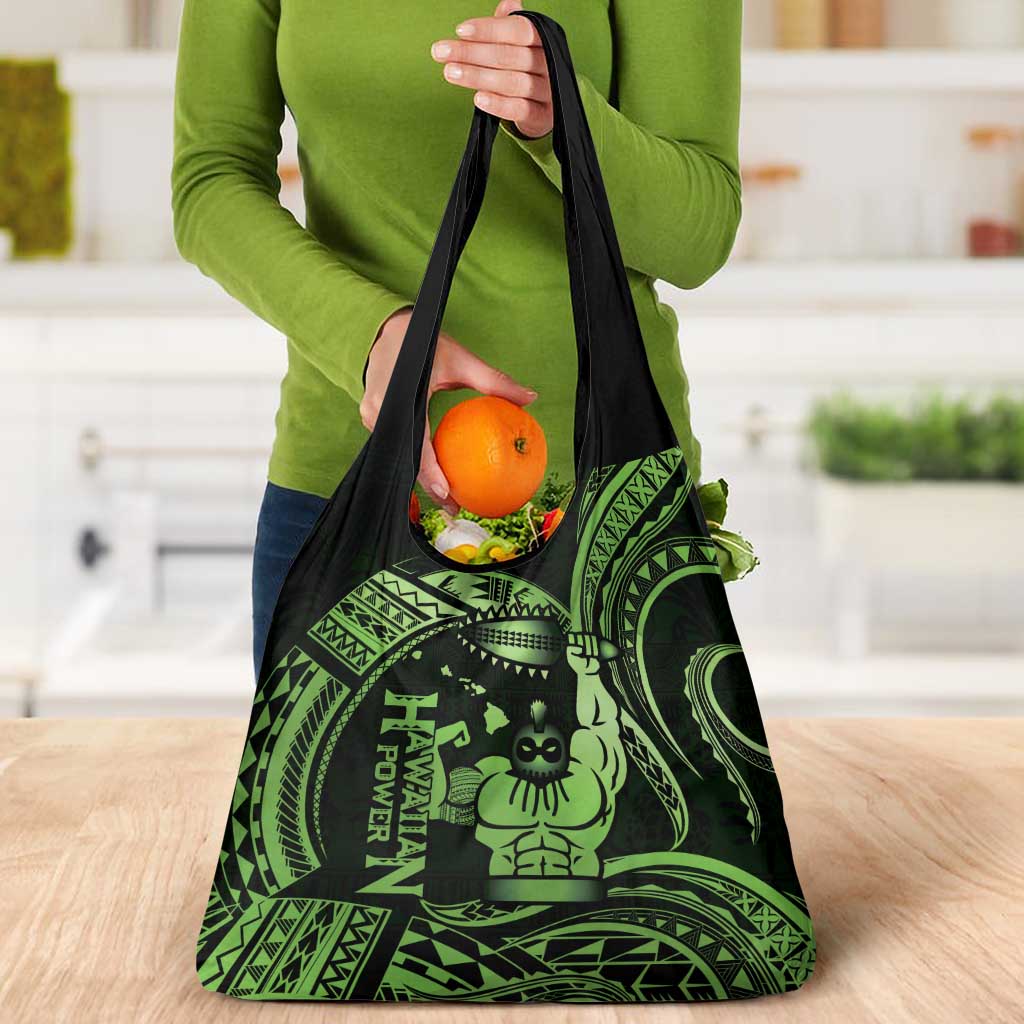 Green Hawaii Ikaika Warrior Grocery Bag Hawaiian Power