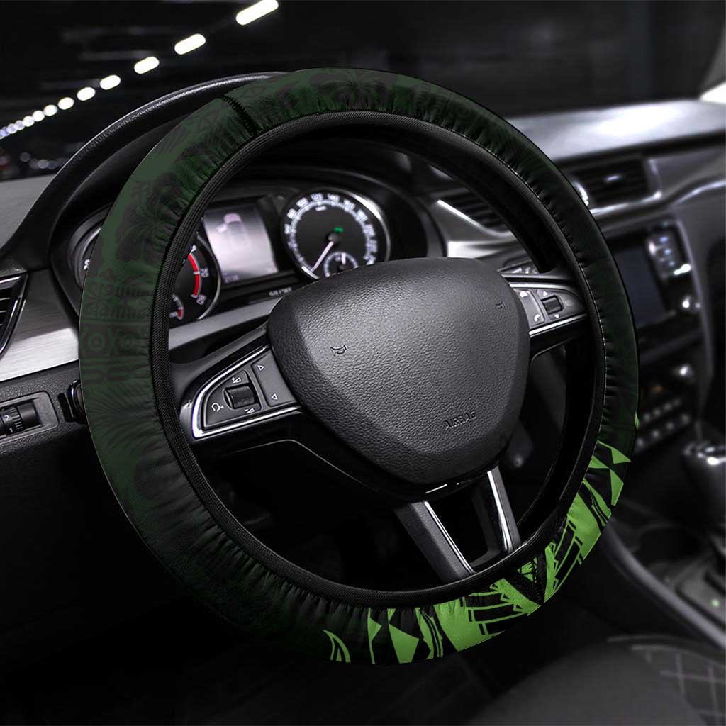 Green Hawaii Ikaika Warrior Steering Wheel Cover Hawaiian Power