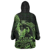 Green Hawaii Ikaika Warrior Wearable Blanket Hoodie Hawaiian Power LT14 - Polynesian Pride