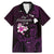 Personalised Hawaii King Kamehameha Day Family Matching Mermaid Dress and Hawaiian Shirt Plumeria With Kakau Pattern - Purple