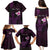 Personalised Hawaii King Kamehameha Day Family Matching Puletasi and Hawaiian Shirt Plumeria With Kakau Pattern - Purple