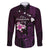 Personalised Hawaii King Kamehameha Day Family Matching Puletasi and Hawaiian Shirt Plumeria With Kakau Pattern - Purple