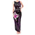 Personalised Hawaii King Kamehameha Day Tank Maxi Dress Plumeria With Kakau Pattern - Purple