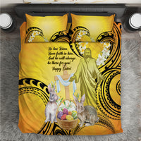 Polynesia Easter Day Bedding Set He Is Risen Lilium Longiflorum Polynesian Pattern