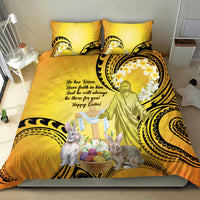 Polynesia Easter Day Bedding Set He Is Risen Lilium Longiflorum Polynesian Pattern