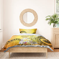 Polynesia Easter Day Bedding Set He Is Risen Lilium Longiflorum Polynesian Pattern