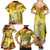 Polynesia Easter Day Family Matching Summer Maxi Dress and Hawaiian Shirt He Is Risen Lilium Longiflorum Polynesian Pattern