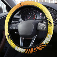 Polynesia Easter Day Steering Wheel Cover He Is Risen Lilium Longiflorum Polynesian Pattern LT14 - Polynesian Pride