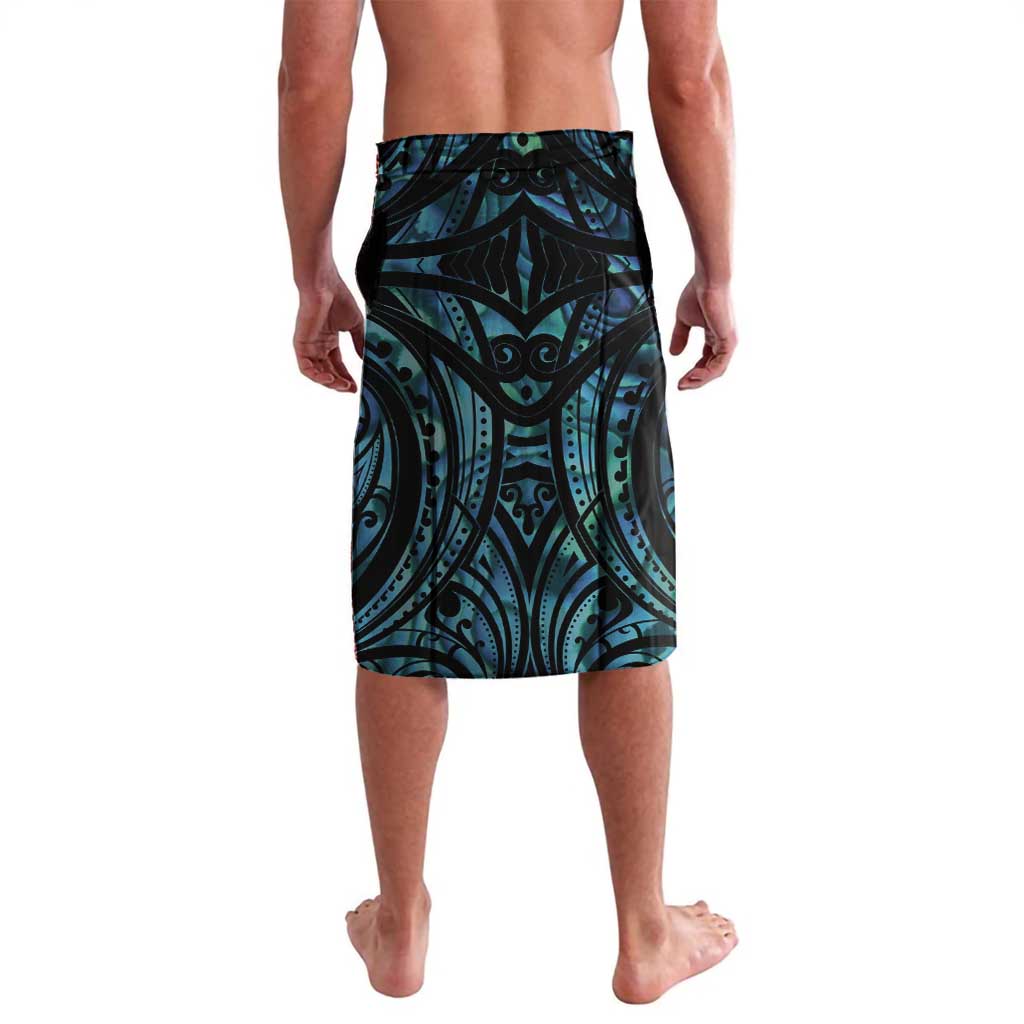 Turquoise Traditional Cloak Aotearoa Lavalava Maori Paua Shell Korowai Pattern