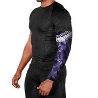 Purple Traditional Cloak Aotearoa Arm Sleeves Maori Paua Shell Korowai Pattern - Polynesian Pride