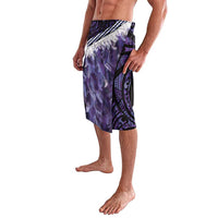Purple Traditional Cloak Aotearoa Lavalava Maori Paua Shell Korowai Pattern