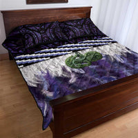 Purple Traditional Cloak Aotearoa Quilt Bed Set Maori Paua Shell Korowai Pattern LT14 - Polynesian Pride