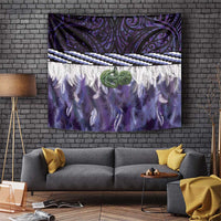 Purple Traditional Cloak Aotearoa Tapestry Maori Paua Shell Korowai Pattern
