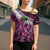 Pink Traditional Cloak Aotearoa Cross Shoulder Shirt Maori Paua Shell Korowai Pattern - Polynesian Pride