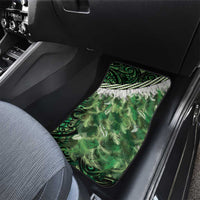 Green Traditional Cloak Aotearoa Car Mats Maori Paua Shell Korowai Pattern LT14 - Polynesian Pride