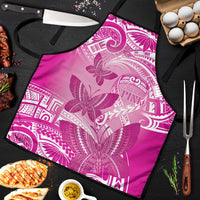 Polynesia Breast Cancer Awareness Apron Think Pink Ribbon Polynesian Butterflies LT14 Pink - Polynesian Pride