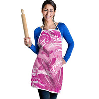 Polynesia Breast Cancer Awareness Apron Think Pink Ribbon Polynesian Butterflies LT14 - Polynesian Pride