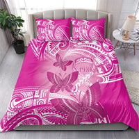 Polynesia Breast Cancer Awareness Bedding Set Think Pink Ribbon Polynesian Butterflies LT14 - Polynesian Pride