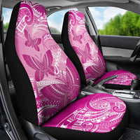 Polynesia Breast Cancer Awareness Car Seat Cover Think Pink Ribbon Polynesian Butterflies LT14 - Polynesian Pride