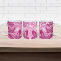 Personalised Polynesia Breast Cancer Awareness Ceramic Mug Think Pink Ribbon Polynesian Butterflies LT14 - Polynesian Pride