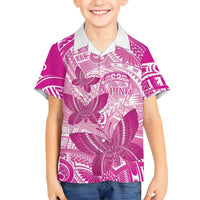 Personalised Polynesia Breast Cancer Awareness Hawaiian Shirt Think Pink Ribbon Polynesian Butterflies