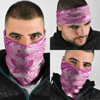 Polynesia Breast Cancer Awareness Neck Gaiter Think Pink Ribbon Polynesian Butterflies LT14 - Polynesian Pride